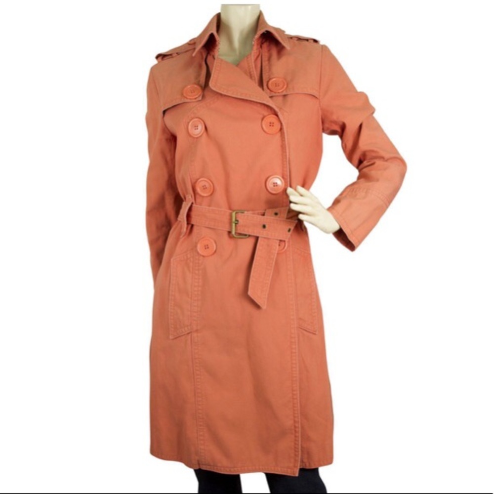 Pink trench coat